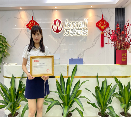 万联芯代表在萨科微代理商授牌仪式